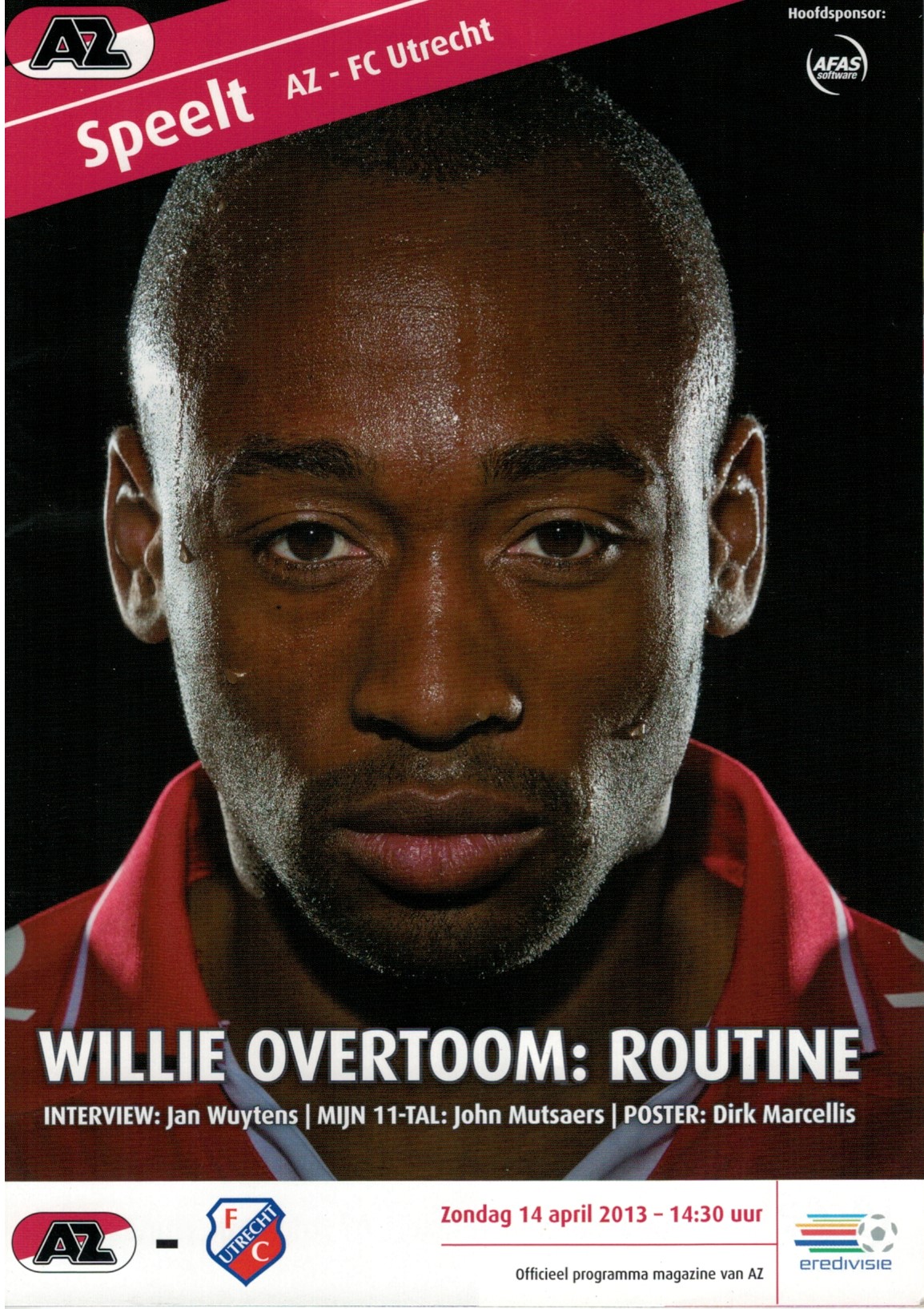 AZ Programma 14-apr-2013 FC Utrecht thuis